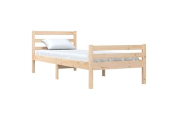 beBasic Sengeramme heltre 90x200 cm - Brun - Møbler - Senger - Sengeramme & sengestamme