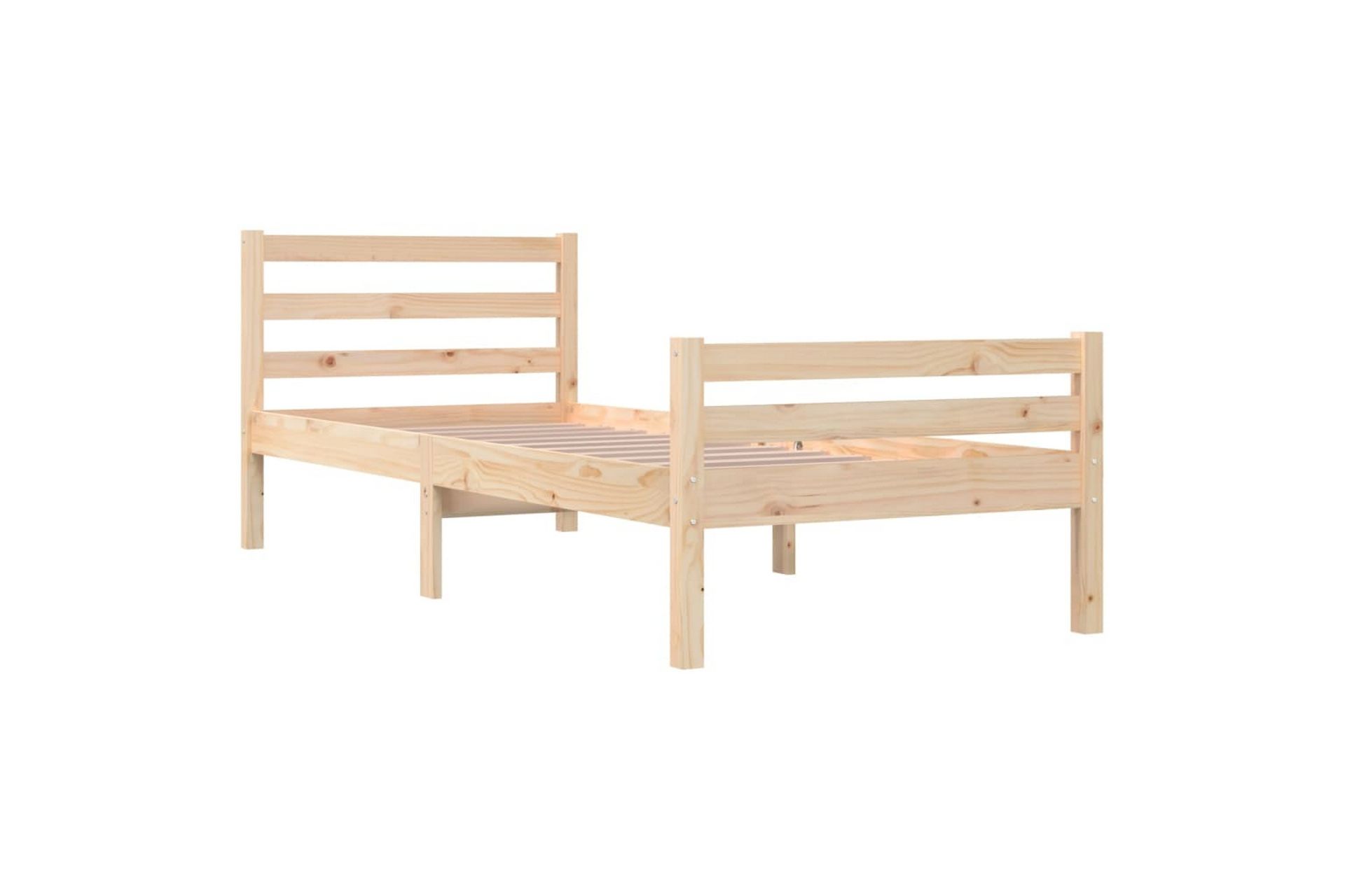 beBasic Sengeramme heltre 90x200 cm - Brun - Møbler - Senger - Sengeramme & sengestamme