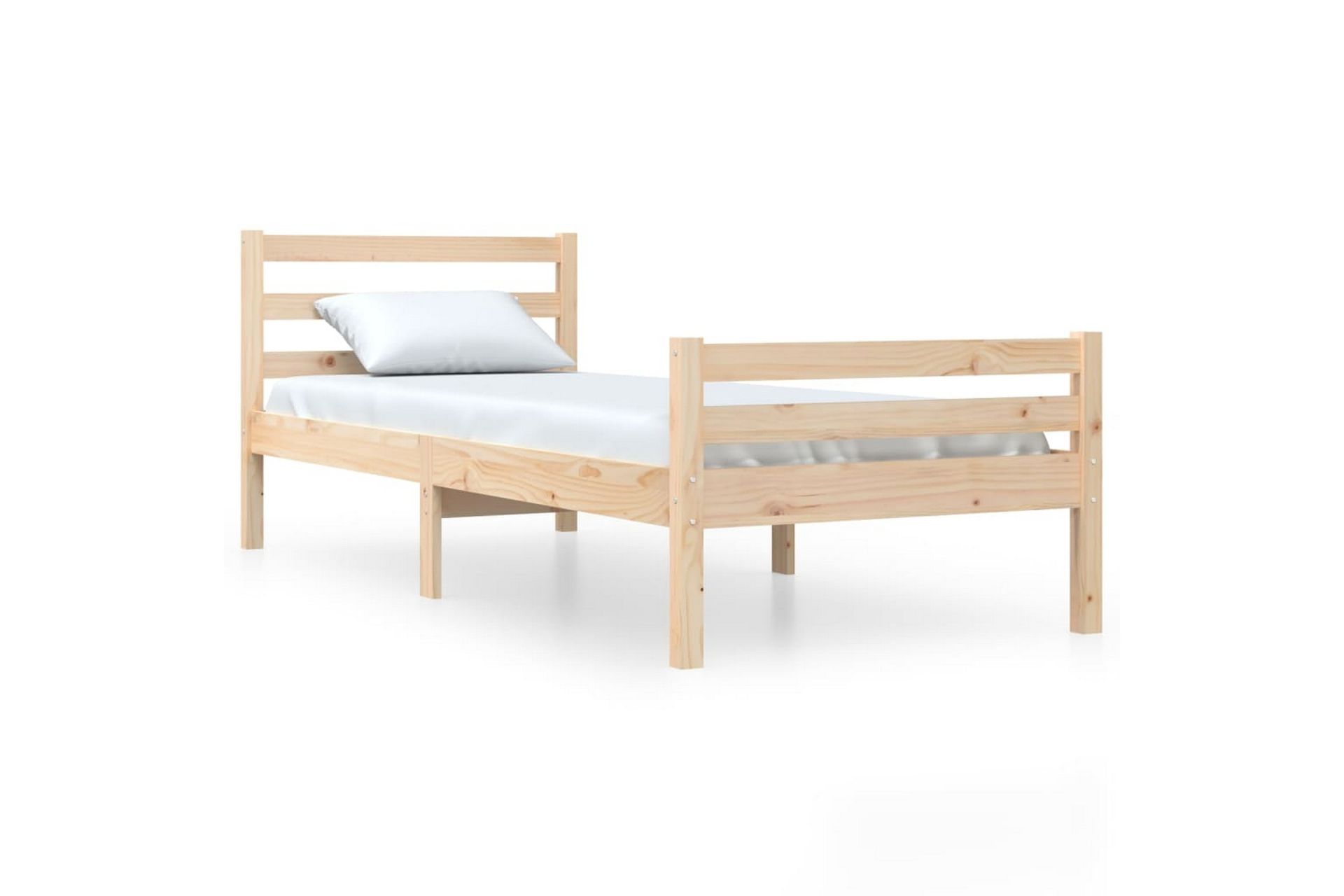 beBasic Sengeramme heltre 90x200 cm - Brun - Møbler - Senger - Sengeramme & sengestamme