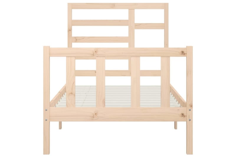 beBasic Sengeramme heltre furu 100x200 cm - Brun - Møbler - Senger - Sengeramme & sengestamme