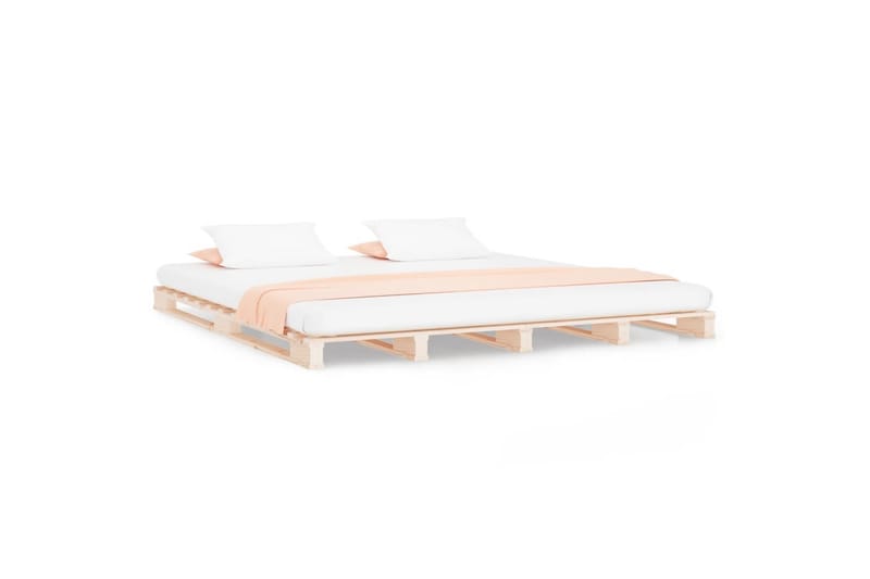 beBasic Sengeramme heltre furu 135x190 cm 4FT6 Double - Brun - Møbler - Senger - Sengeramme & sengestamme