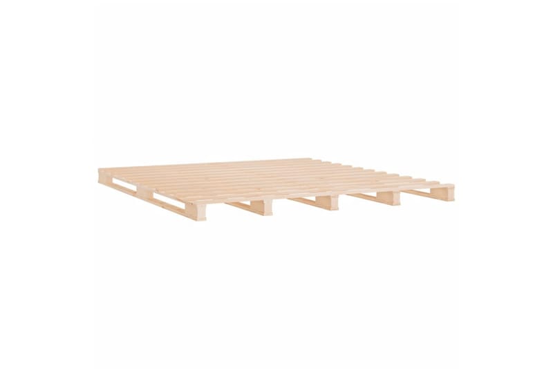 beBasic Sengeramme heltre furu 135x190 cm 4FT6 Double - Brun - Møbler - Senger - Sengeramme & sengestamme