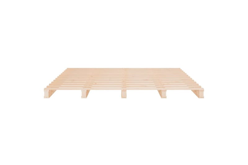 beBasic Sengeramme heltre furu 135x190 cm 4FT6 Double - Brun - Møbler - Senger - Sengeramme & sengestamme
