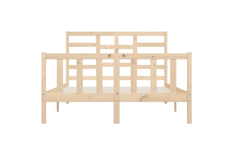 beBasic Sengeramme heltre furu 140x200 cm - Brun - Møbler - Senger - Sengeramme & sengestamme