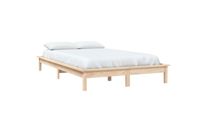 beBasic Sengeramme heltre furu 150x200 cm 5FT King Size - Brun - Sengeramme & sengestamme