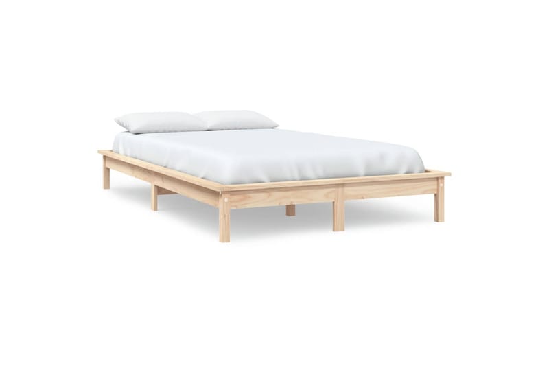 beBasic Sengeramme heltre furu 150x200 cm 5FT King Size - Brun - Sengeramme & sengestamme