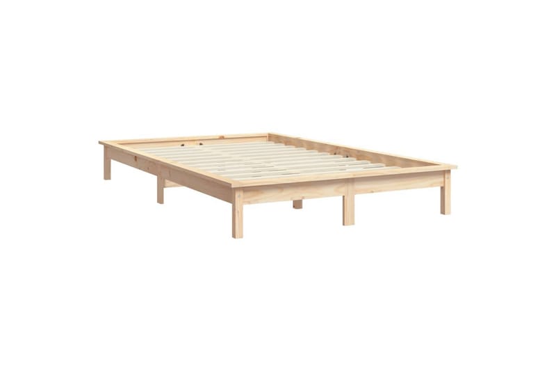 beBasic Sengeramme heltre furu 150x200 cm 5FT King Size - Brun - Møbler - Senger - Sengeramme & sengestamme