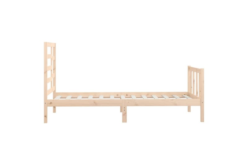 beBasic Sengeramme heltre furu 90x200 cm - Brun - Møbler - Senger - Sengeramme & sengestamme