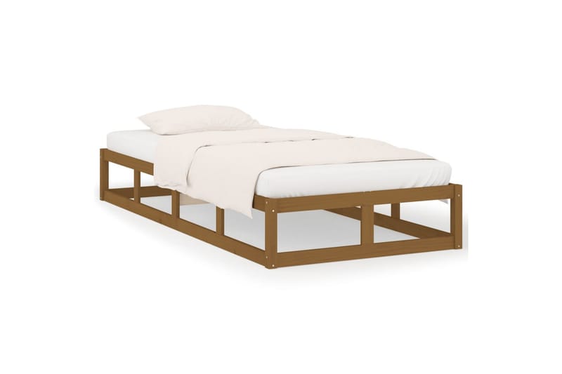 beBasic Sengeramme honningbrun 100x200 cm heltre - Brun - Møbler - Senger - Sengeramme & sengestamme