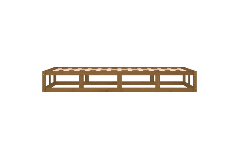 beBasic Sengeramme honningbrun 100x200 cm heltre - Brun - Møbler - Senger - Sengeramme & sengestamme