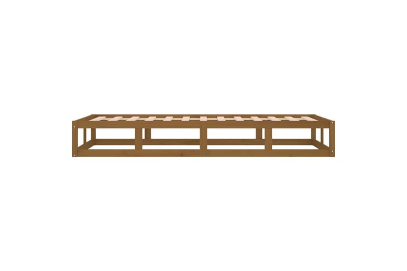 beBasic Sengeramme honningbrun 100x200 cm heltre - Brun - Sengeramme & sengestamme