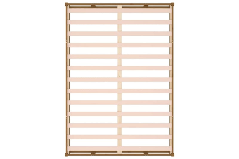 beBasic Sengeramme honningbrun 120x190 cm 4FT Small Double heltre - Brun - Møbler - Senger - Sengeramme & sengestamme