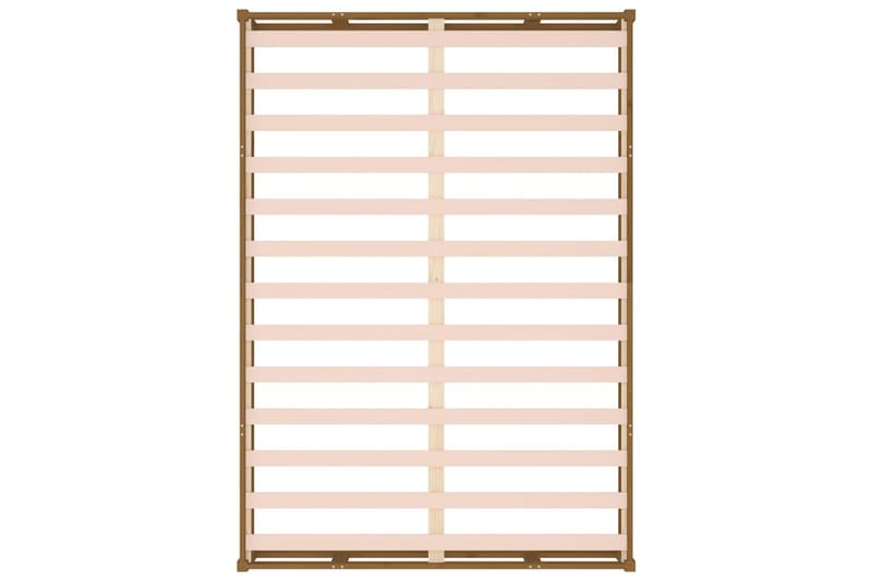 beBasic Sengeramme honningbrun 200x200 cm heltre - Brun - Møbler - Senger - Sengeramme & sengestamme