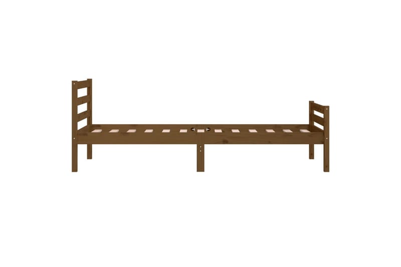 beBasic Sengeramme honningbrun heltre 100x200 cm - Brun - Møbler - Senger - Sengeramme & sengestamme