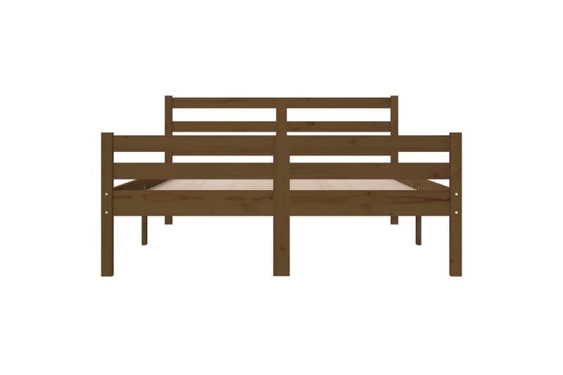 beBasic Sengeramme honningbrun heltre 135x190 cm 4FT6 Double - Brun - Sengeramme & sengestamme