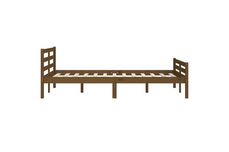 beBasic Sengeramme honningbrun heltre 135x190 cm 4FT6 Double - Brun - Sengeramme & sengestamme