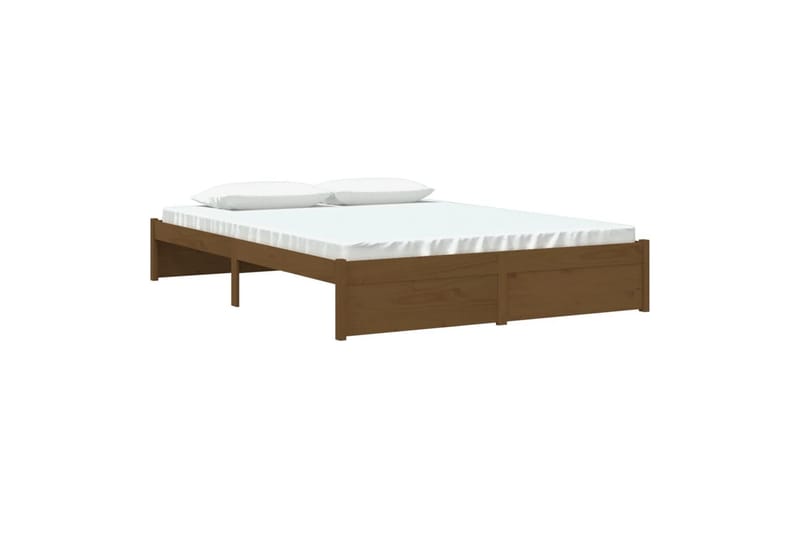 beBasic Sengeramme honningbrun heltre 150x200 cm 5FT King Size - Brun - Sengeramme & sengestamme