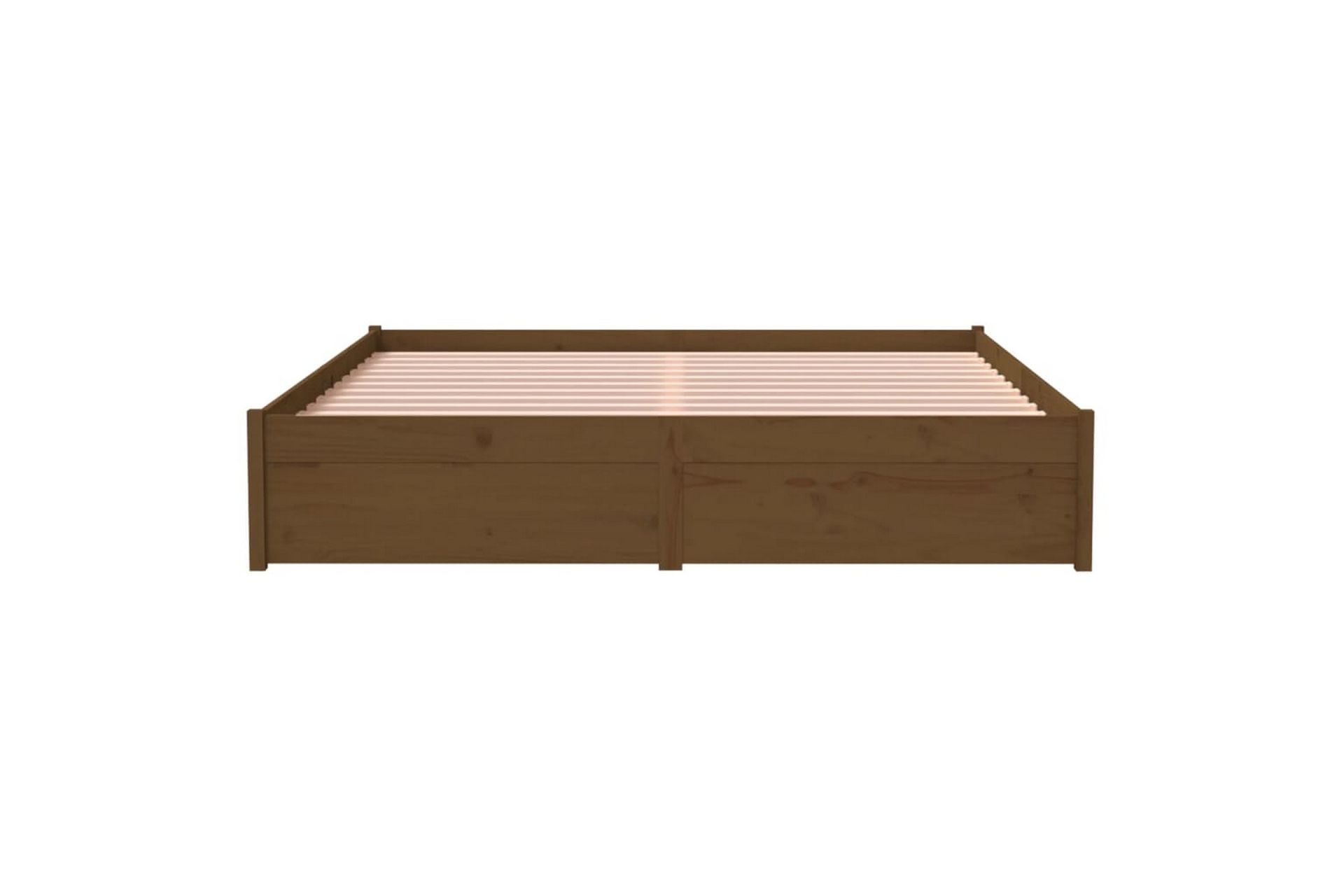 beBasic Sengeramme honningbrun heltre 150x200 cm 5FT King Size - Brun - Møbler - Senger - Sengeramme & sengestamme