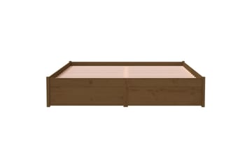 beBasic Sengeramme honningbrun heltre 150x200 cm 5FT King Size - Brun - Møbler - Senger - Sengeramme & sengestamme