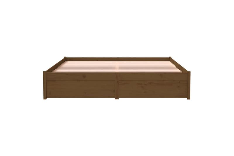 beBasic Sengeramme honningbrun heltre 150x200 cm 5FT King Size - Brun - Sengeramme & sengestamme