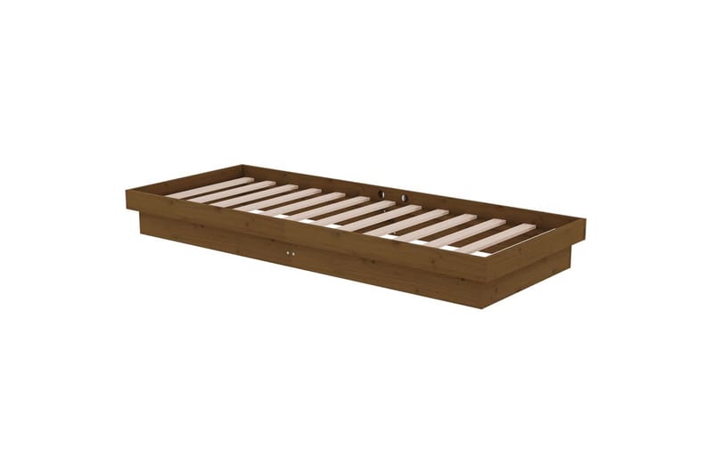 beBasic Sengeramme honningbrun heltre 75x190 cm 2FT6 Small Single - Brun - Møbler - Senger - Sengeramme & sengestamme