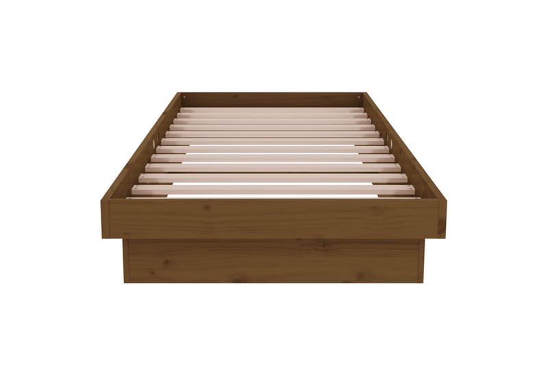 beBasic Sengeramme honningbrun heltre 75x190 cm 2FT6 Small Single - Brun - Møbler - Senger - Sengeramme & sengestamme