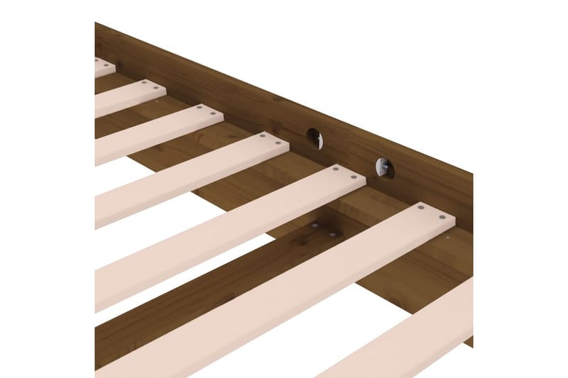 beBasic Sengeramme honningbrun heltre 75x190 cm 2FT6 Small Single - Brun - Møbler - Senger - Sengeramme & sengestamme