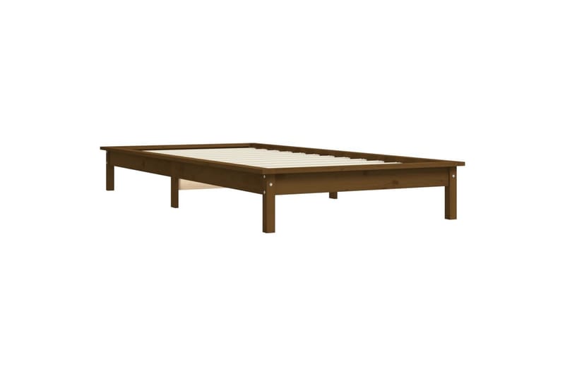 beBasic Sengeramme honningbrun heltre 90x190 cm 3FT Single - Brun - Sengeramme & sengestamme