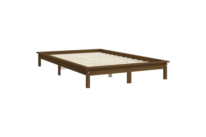 beBasic Sengeramme honningbrun heltre furu 140x190 cm - Brun - Sengeramme & sengestamme