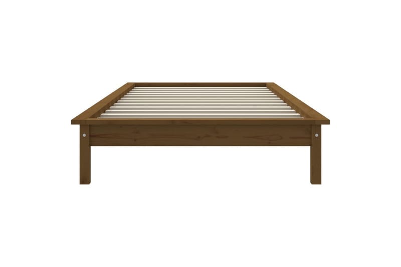 beBasic Sengeramme honningbrun heltre furu 75x190 cm 2FT6 Small Single - Brun - Sengeramme & sengestamme