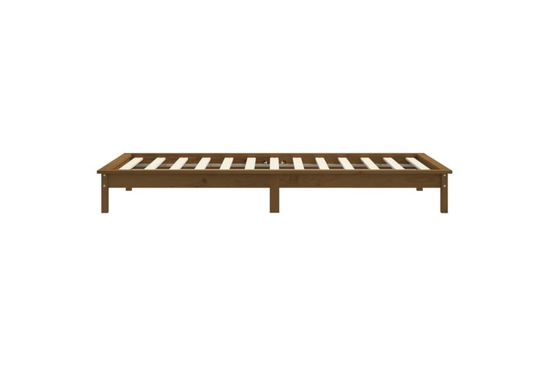 beBasic Sengeramme honningbrun heltre furu 90x200 cm - Brun - Sengeramme & sengestamme