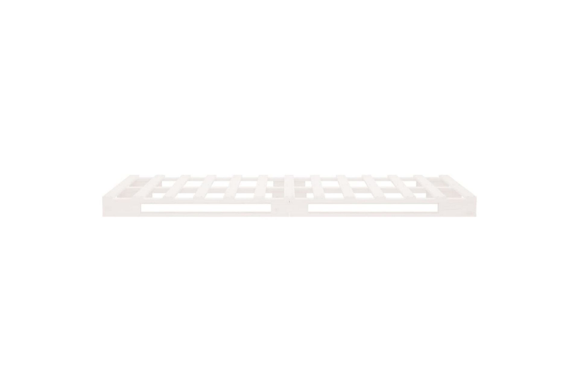 beBasic Sengeramme hvit 100x200 cm heltre furu - Hvit - Møbler - Senger - Sengeramme & sengestamme