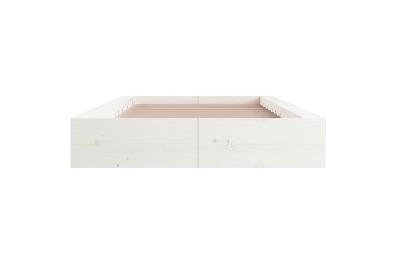 beBasic Sengeramme hvit 100x200 cm heltre - Hvit - Møbler - Senger - Sengeramme & sengestamme