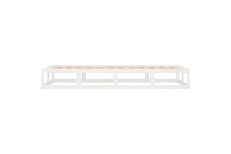 beBasic Sengeramme hvit 100x200 cm heltre - Hvit - Møbler - Senger - Sengeramme & sengestamme