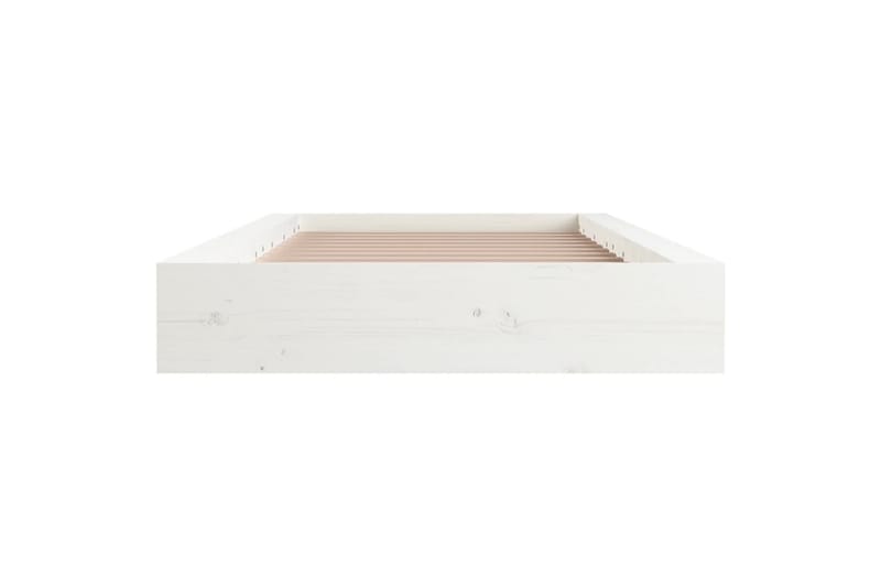 beBasic Sengeramme hvit 120x190 cm 4FT Small Double heltre - Hvit - Sengeramme & sengestamme