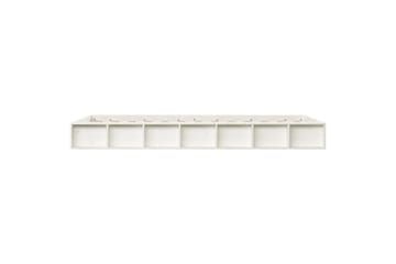 beBasic Sengeramme hvit 120x190 cm 4FT Small Double heltre - Hvit - Møbler - Senger - Sengeramme & sengestamme