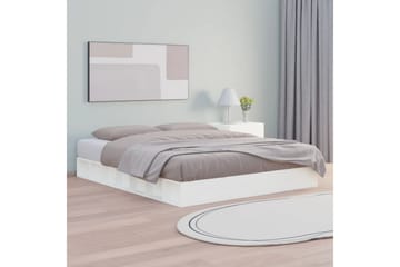 beBasic Sengeramme hvit 120x200 cm heltre - Hvit - Møbler - Senger - Sengeramme & sengestamme
