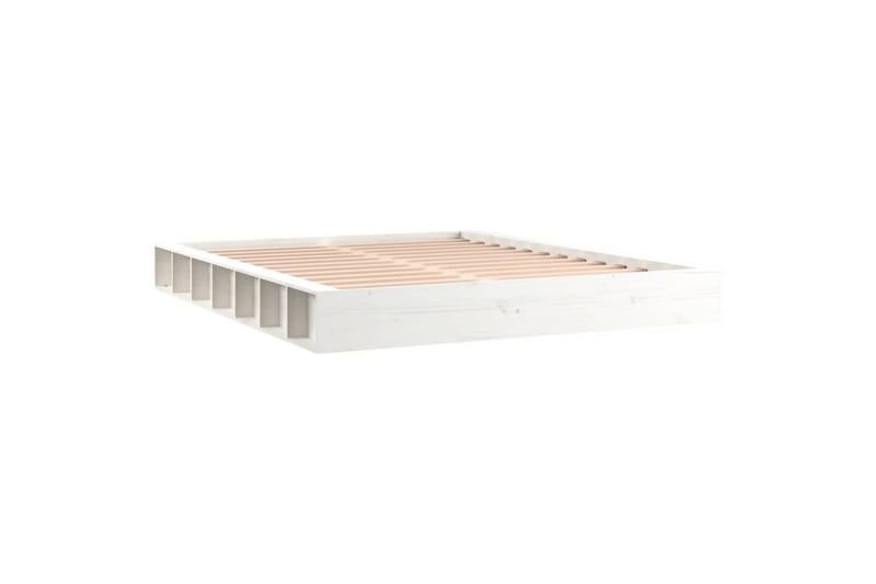 beBasic Sengeramme hvit 140x200 cm heltre - Hvit - Møbler - Senger - Sengeramme & sengestamme