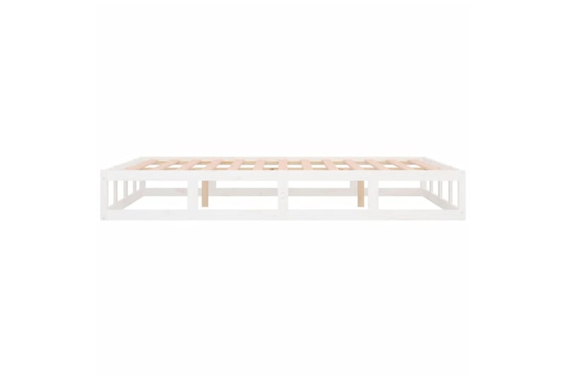 beBasic Sengeramme hvit 150x200 cm 5FT King Size heltre - Hvit - Møbler - Senger - Sengeramme & sengestamme
