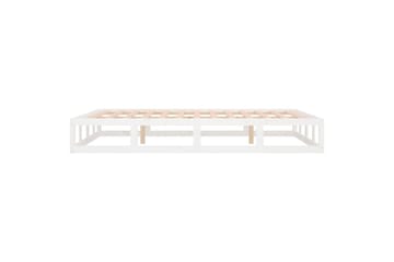 beBasic Sengeramme hvit 200x200 cm heltre - Hvit - Møbler - Senger - Sengeramme & sengestamme