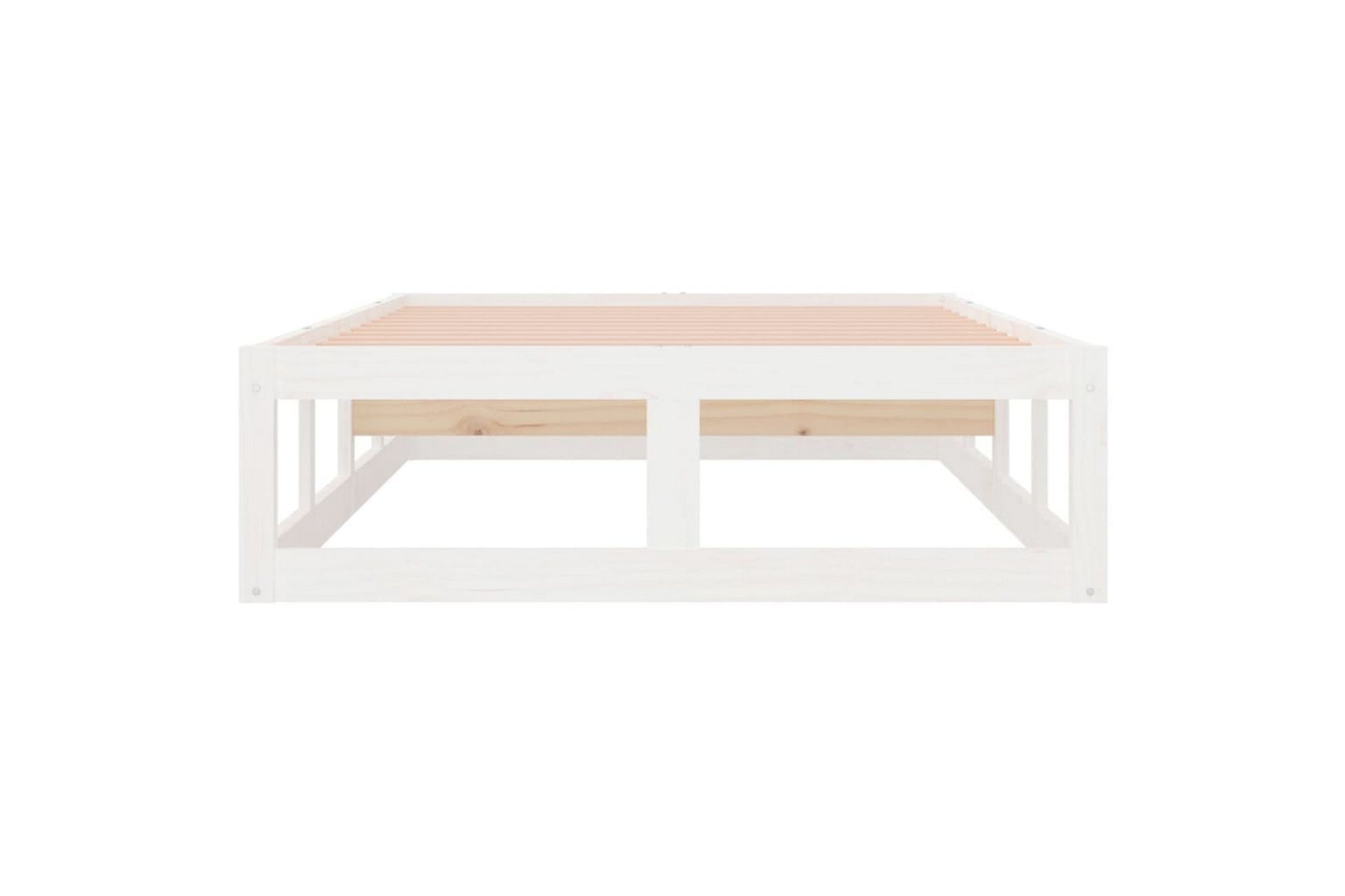 beBasic Sengeramme hvit 75x190 cm 2FT6 Small Single heltre - Hvit - Møbler - Senger - Sengeramme & sengestamme