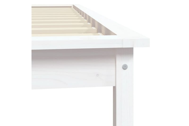 beBasic Sengeramme hvit 90x190 cm heltre furu 3FT Single - Hvit - Møbler - Senger - Sengeramme & sengestamme