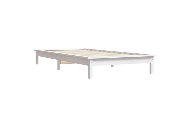 beBasic Sengeramme hvit 90x200 cm heltre furu - Hvit - Møbler - Senger - Sengeramme & sengestamme