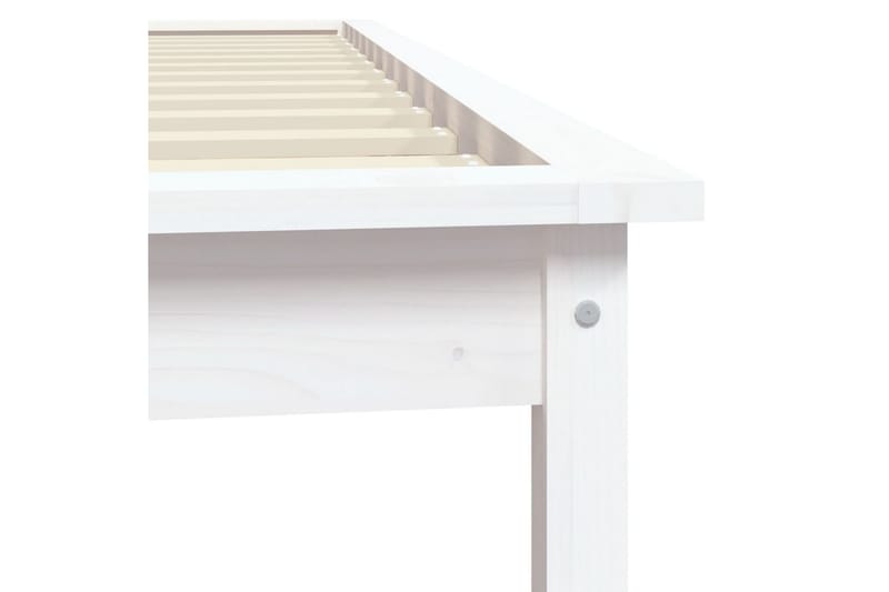 beBasic Sengeramme hvit 90x200 cm heltre furu - Hvit - Møbler - Senger - Sengeramme & sengestamme