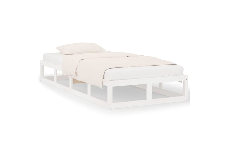 beBasic Sengeramme hvit 90x200 cm heltre - Hvit - Møbler - Senger - Sengeramme & sengestamme