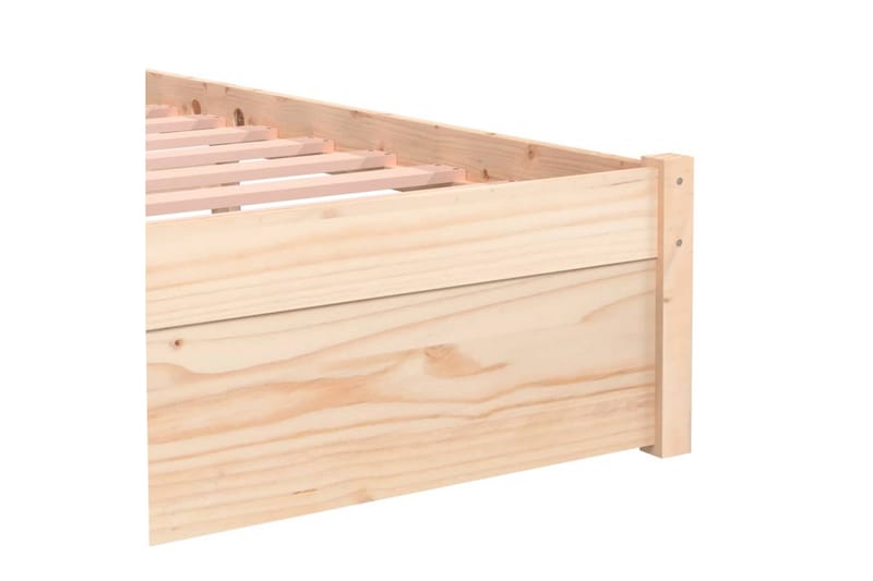 beBasic Sengeramme hvit heltre 100x200 cm - Hvit - Møbler - Senger - Sengeramme & sengestamme