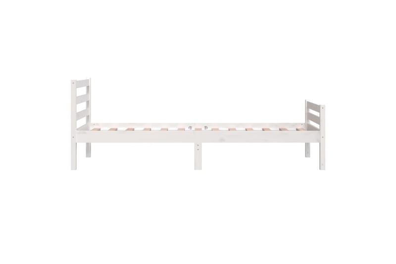 beBasic Sengeramme hvit heltre 100x200 cm - Hvit - Møbler - Senger - Sengeramme & sengestamme