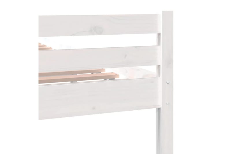 beBasic Sengeramme hvit heltre 100x200 cm - Hvit - Møbler - Senger - Sengeramme & sengestamme