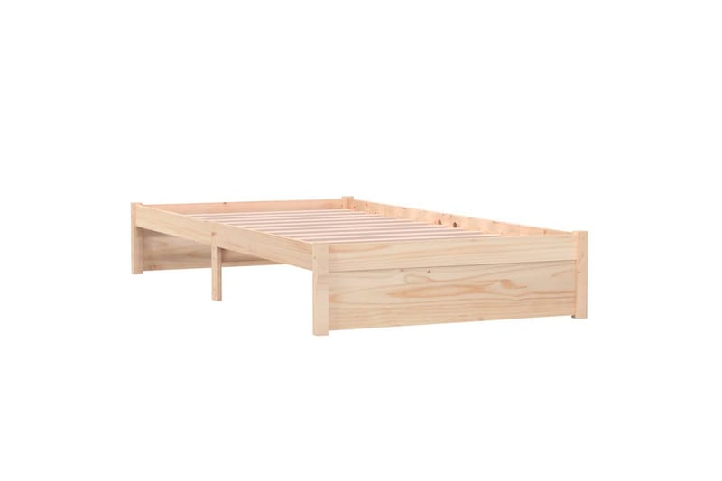 beBasic Sengeramme hvit heltre 100x200 cm - Hvit - Møbler - Senger - Sengeramme & sengestamme