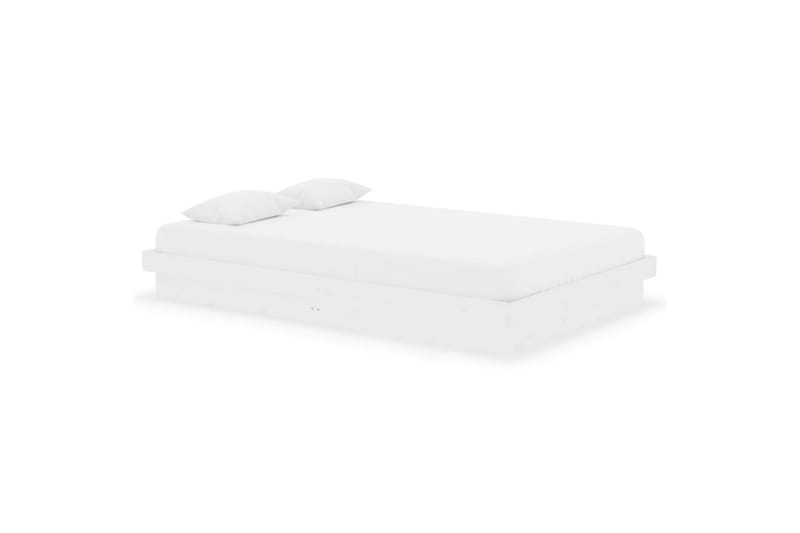 beBasic Sengeramme hvit heltre 120x190 cm 4FT Small Double - Hvit - Møbler - Senger - Sengeramme & sengestamme